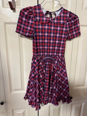 Girlhood by little stocking co plaid dress size 12